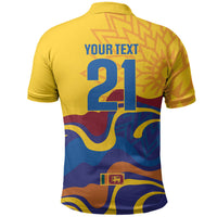 World Cricket Custom Sri Lanka Polo Shirt Lion with Sword Api Dinamu!