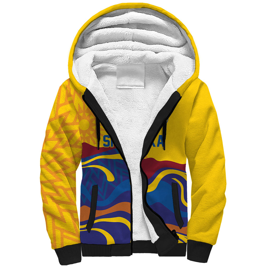 World Cricket Custom Sri Lanka Sherpa Hoodie Lion with Sword Api Dinamu!
