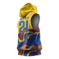 World Cricket Custom Sri Lanka Sleeveless Hoodie Lion with Sword Api Dinamu!