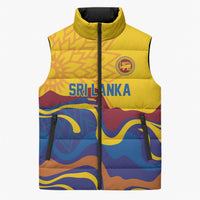 World Cricket Custom Sri Lanka Sleeveless Puffer Jacket Lion with Sword Api Dinamu!