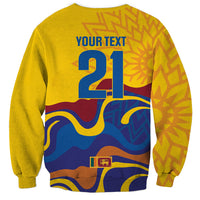 World Cricket Custom Sri Lanka Sweatshirt Lion with Sword Api Dinamu!