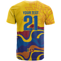 World Cricket Custom Sri Lanka T Shirt Lion with Sword Api Dinamu!