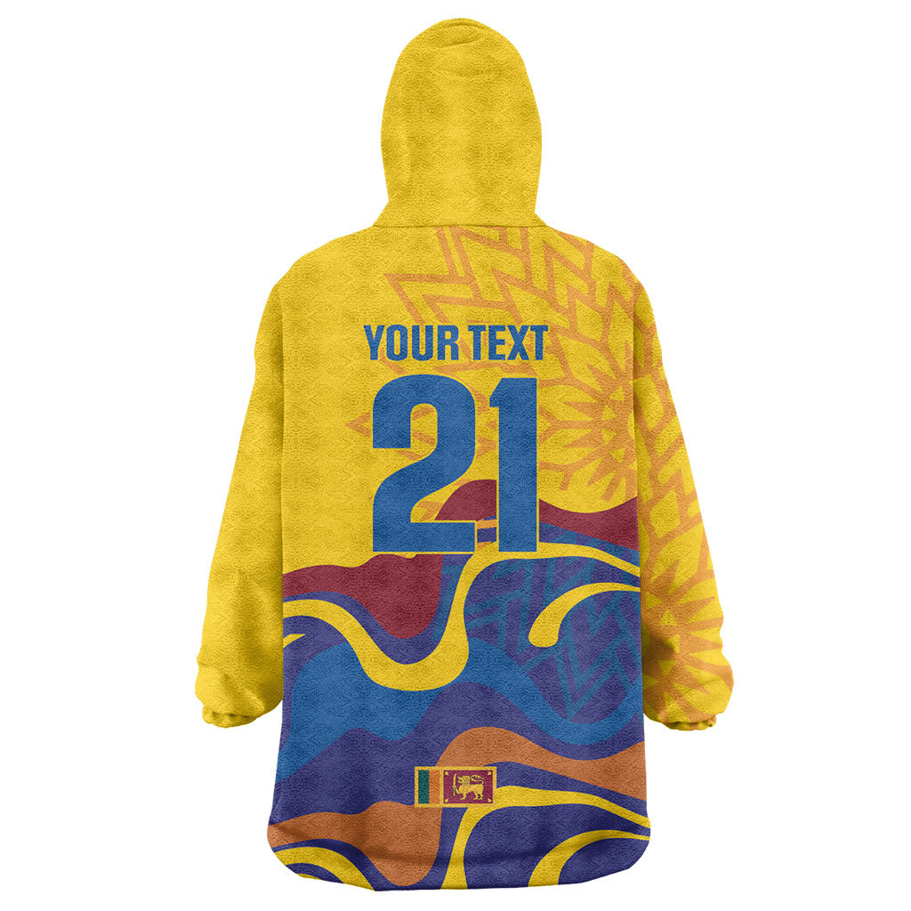 World Cricket Custom Sri Lanka Wearable Blanket Hoodie Lion with Sword Api Dinamu!