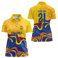 World Cricket Custom Sri Lanka Women Polo Shirt Lion with Sword Api Dinamu!