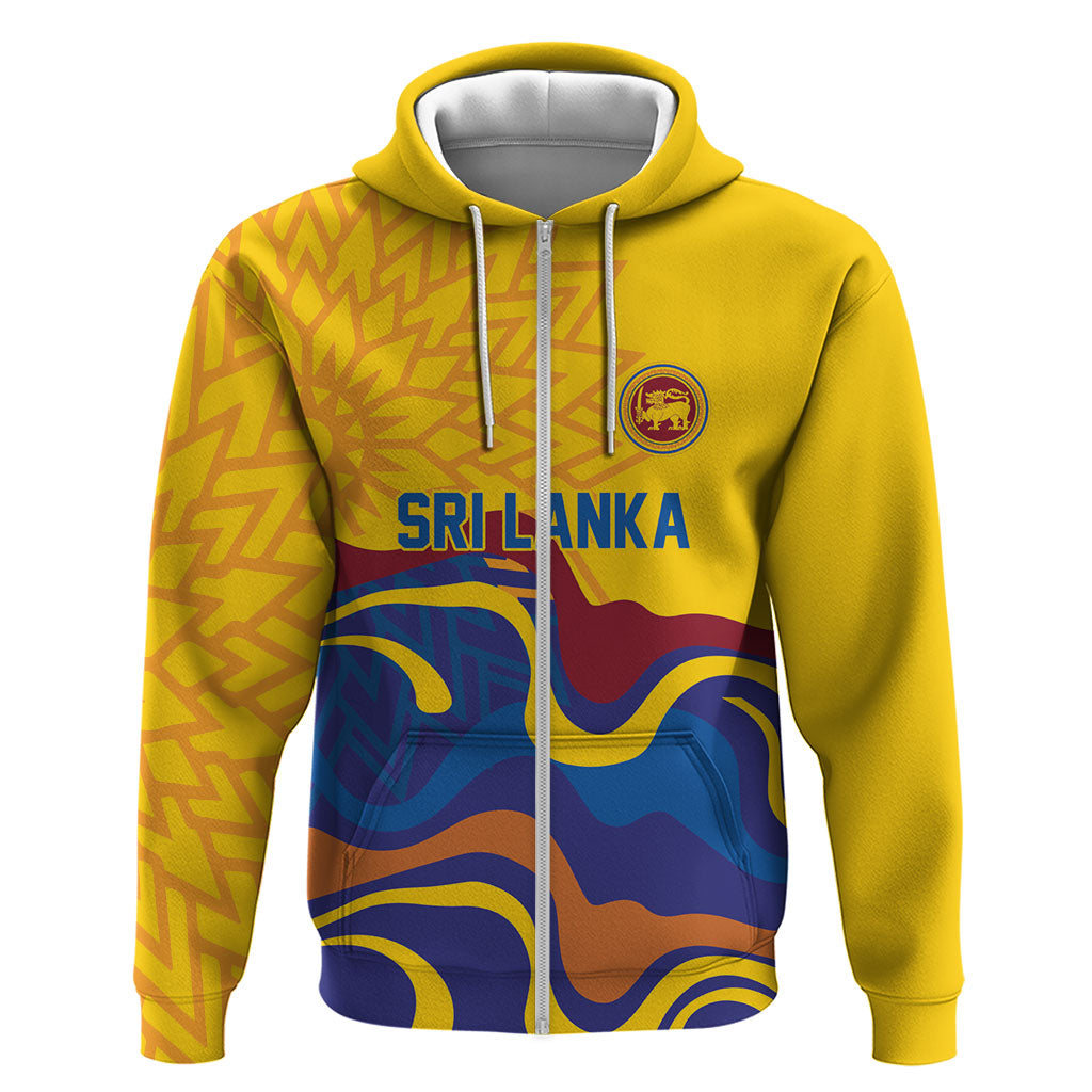 World Cricket Custom Sri Lanka Zip Hoodie Lion with Sword Api Dinamu!
