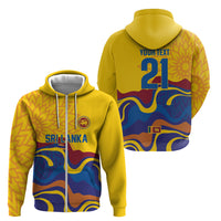 World Cricket Custom Sri Lanka Zip Hoodie Lion with Sword Api Dinamu!