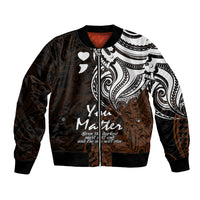 Your Matter Suicide Prevention Bomber Jacket Gold Polynesian Tribal LT9 - Wonder Print Shop