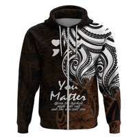 Your Matter Suicide Prevention Hoodie Gold Polynesian Tribal - Wonder Print Shop