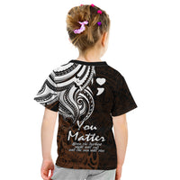 Your Matter Suicide Prevention Kid T Shirt Gold Polynesian Tribal - Wonder Print Shop