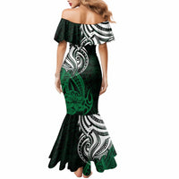 Your Matter Suicide Prevention Mermaid Dress Green Polynesian Tribal - Wonder Print Shop