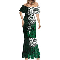 Your Matter Suicide Prevention Mermaid Dress Green Polynesian Tribal - Wonder Print Shop