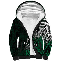 Your Matter Suicide Prevention Sherpa Hoodie Green Polynesian Tribal - Wonder Print Shop
