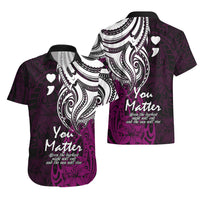 Your Matter Suicide Prevention Hawaiian Shirt Pink Polynesian Tribal - Wonder Print Shop