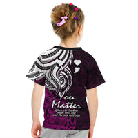 Your Matter Suicide Prevention Kid T Shirt Pink Polynesian Tribal - Wonder Print Shop