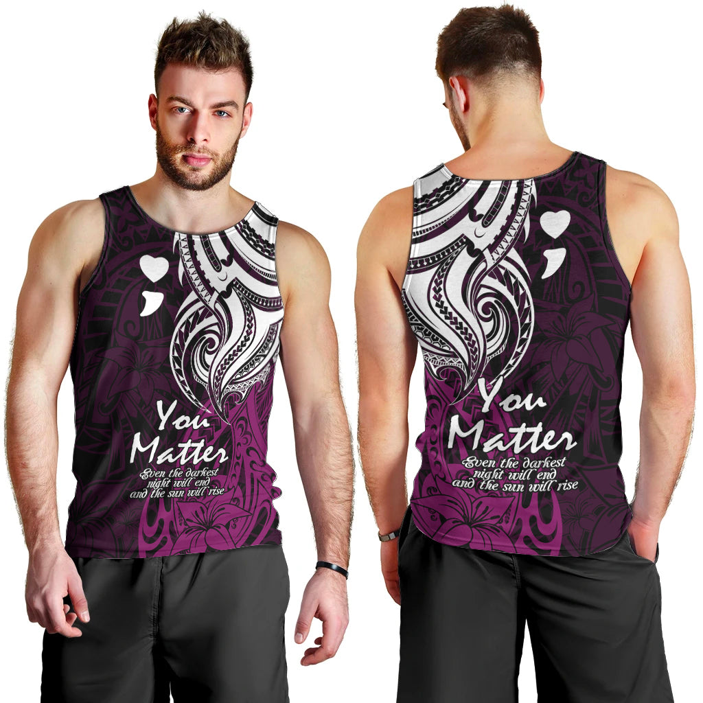 your-matter-suicide-prevention-men-tank-top-pink-polynesian-tribal