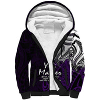 Your Matter Suicide Prevention Sherpa Hoodie Purple Polynesian Tribal - Wonder Print Shop