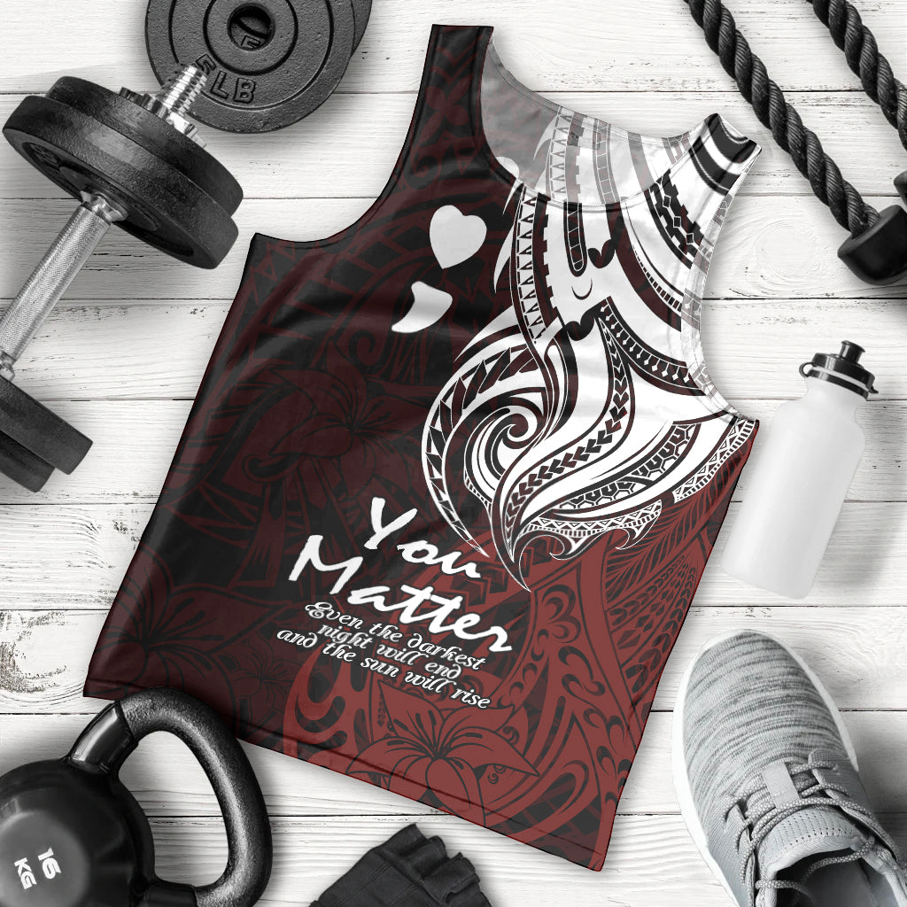 your-matter-suicide-prevention-men-tank-top-red-polynesian-tribal