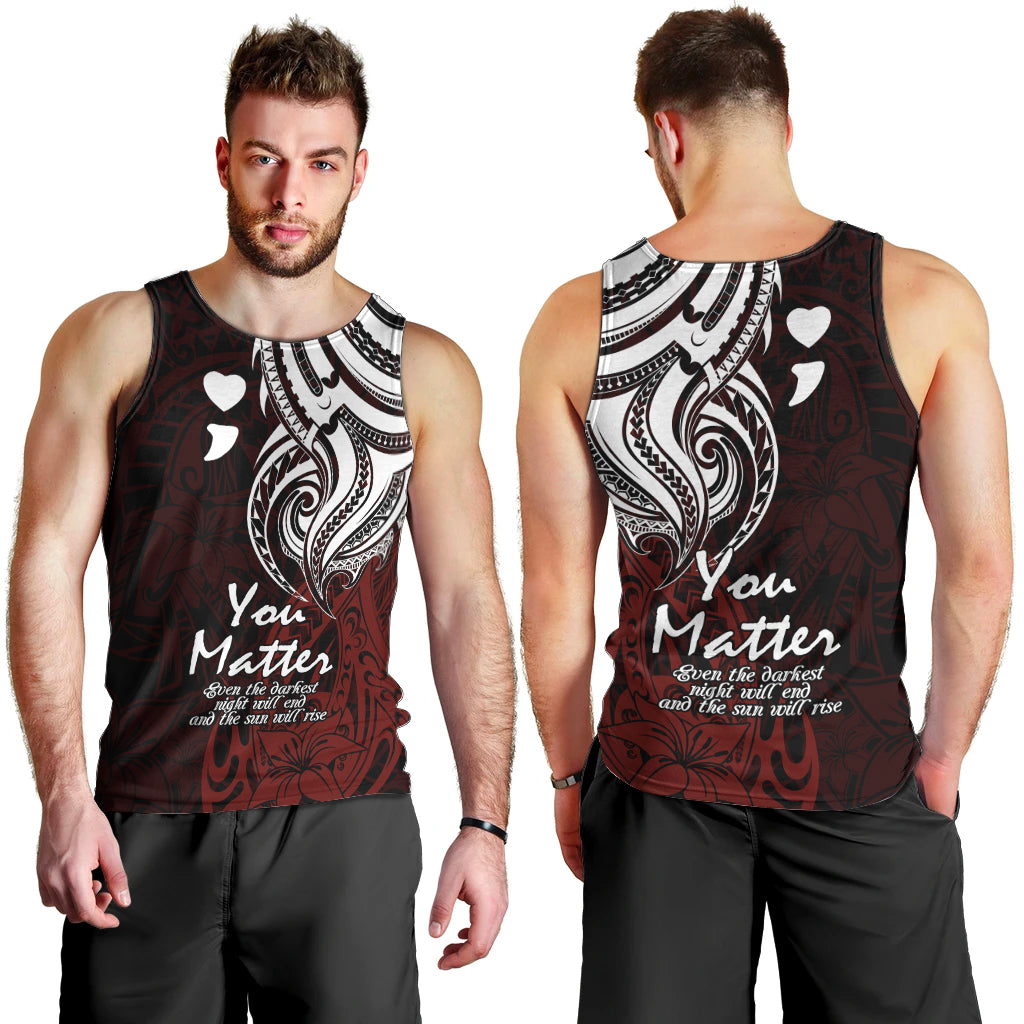 your-matter-suicide-prevention-men-tank-top-red-polynesian-tribal