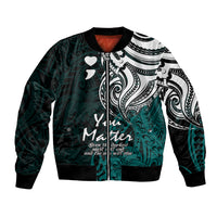 Your Matter Suicide Prevention Bomber Jacket Turqoise Polynesian Tribal LT9 - Wonder Print Shop