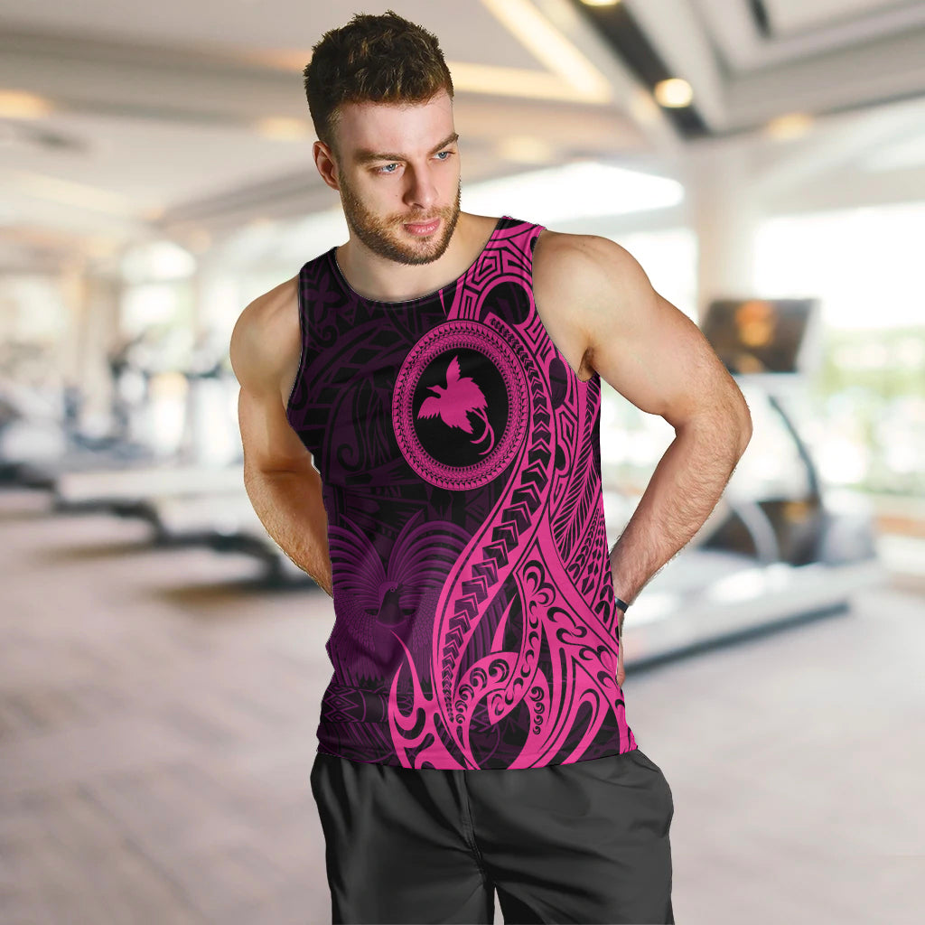 papua-new-guinea-island-men-tank-top-bird-of-paradise-with-pink-polynesian-tribal
