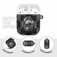 Personalized Caernarfonshire Sir Gaernarfon AirPods Case Black Castle Tower Celtic-inspired - Wonder Print Shop