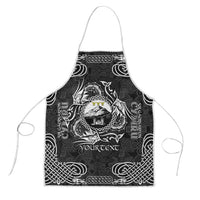 Personalized Caernarfonshire Sir Gaernarfon Apron Black Castle Tower Celtic-inspired - Wonder Print Shop