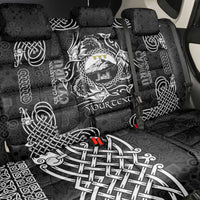 Personalized Caernarfonshire Sir Gaernarfon Back Car Seat Cover Black Castle Tower Celtic-inspired - Wonder Print Shop