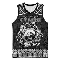 Personalized Caernarfonshire Sir Gaernarfon Basketball Jersey Black Castle Tower Celtic-inspired - Wonder Print Shop