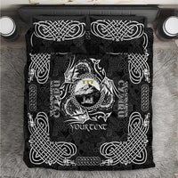 Personalized Caernarfonshire Sir Gaernarfon Bedding Set Black Castle Tower Celtic-inspired - Wonder Print Shop