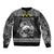 Personalized Caernarfonshire Sir Gaernarfon Bomber Jacket Black Castle Tower Celtic-inspired - Wonder Print Shop