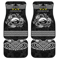 Personalized Caernarfonshire Sir Gaernarfon Car Mats Black Castle Tower Celtic-inspired - Wonder Print Shop