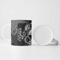 Personalized Caernarfonshire Sir Gaernarfon Ceramic Mug Black Castle Tower Celtic-inspired - Wonder Print Shop