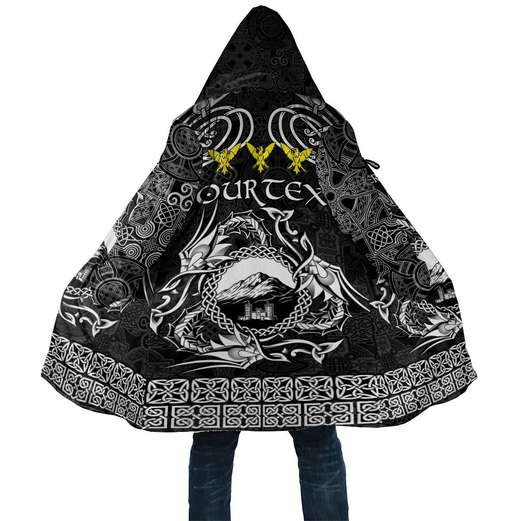 Personalized Caernarfonshire Sir Gaernarfon Cloak Black Castle Tower Celtic-inspired - Wonder Print Shop