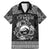 Personalized Caernarfonshire Sir Gaernarfon Family Matching Mermaid Dress and Hawaiian Shirt Black Castle Tower Celtic-inspired - Wonder Print Shop