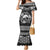 Personalized Caernarfonshire Sir Gaernarfon Family Matching Mermaid Dress and Hawaiian Shirt Black Castle Tower Celtic-inspired - Wonder Print Shop