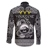 Personalized Caernarfonshire Sir Gaernarfon Family Matching Puletasi and Hawaiian Shirt Black Castle Tower Celtic-inspired - Wonder Print Shop