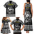 Personalized Caernarfonshire Sir Gaernarfon Family Matching Tank Maxi Dress and Hawaiian Shirt Black Castle Tower Celtic-inspired - Wonder Print Shop