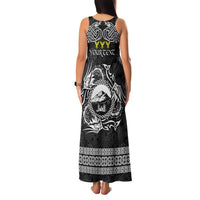 Personalized Caernarfonshire Sir Gaernarfon Family Matching Tank Maxi Dress and Hawaiian Shirt Black Castle Tower Celtic-inspired - Wonder Print Shop