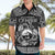 Personalized Caernarfonshire Sir Gaernarfon Hawaiian Shirt Black Castle Tower Celtic-inspired - Wonder Print Shop