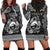 Personalized Caernarfonshire Sir Gaernarfon Hoodie Dress Black Castle Tower Celtic-inspired - Wonder Print Shop