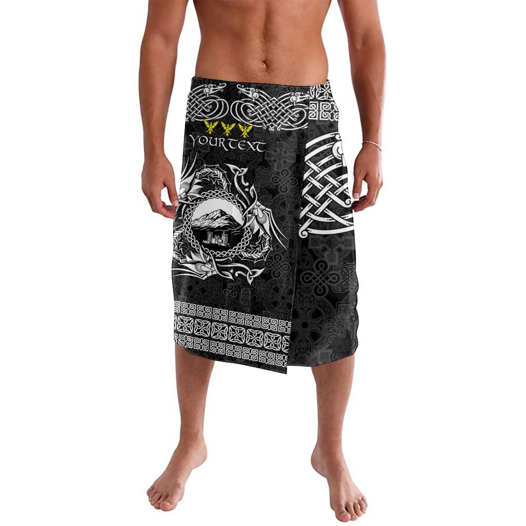 Personalized Caernarfonshire Sir Gaernarfon Lavalava Black Castle Tower Celtic-inspired - Wonder Print Shop