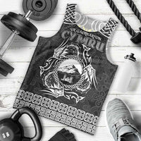 Personalized Caernarfonshire Sir Gaernarfon Men Tank Top Black Castle Tower Celtic-inspired - Wonder Print Shop