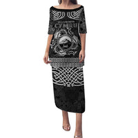 Personalized Caernarfonshire Sir Gaernarfon Puletasi Black Castle Tower Celtic-inspired - Wonder Print Shop