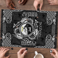 Personalized Caernarfonshire Sir Gaernarfon Puzzle Black Castle Tower Celtic-inspired - Wonder Print Shop