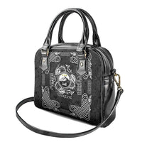 Personalized Caernarfonshire Sir Gaernarfon Shoulder Handbag Black Castle Tower Celtic-inspired - Wonder Print Shop