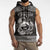 Personalized Caernarfonshire Sir Gaernarfon Sleeveless Hoodie Black Castle Tower Celtic-inspired - Wonder Print Shop