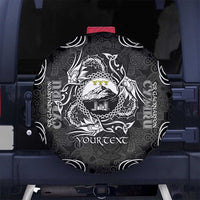 Personalized Caernarfonshire Sir Gaernarfon Spare Tire Cover Black Castle Tower Celtic-inspired - Wonder Print Shop