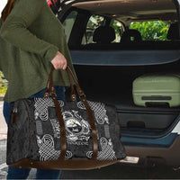 Personalized Caernarfonshire Sir Gaernarfon Travel Bag Black Castle Tower Celtic-inspired - Wonder Print Shop
