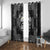 Personalized Caernarfonshire Sir Gaernarfon Window Curtain Black Castle Tower Celtic-inspired - Wonder Print Shop