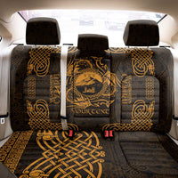 Personalized Caernarfonshire Sir Gaernarfon Back Car Seat Cover Gold Castle Tower Celtic-inspired - Wonder Print Shop